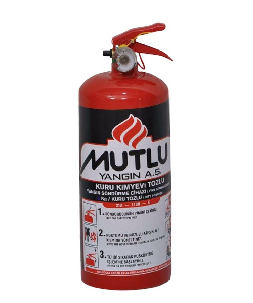 4 kg kuru kimyevi tozlu yangın söndürme cihazı (4 kg kkt ysc)