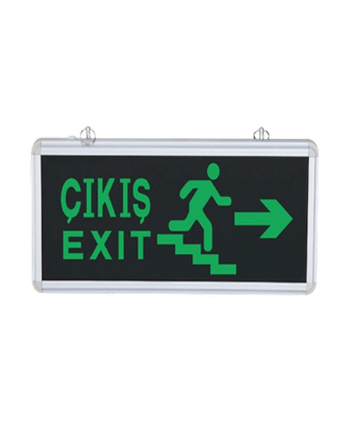 Exit Merdivenli Çift Yönlü Sağa Sola Koşan Adam